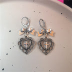Goth Cutie Charm Hoops